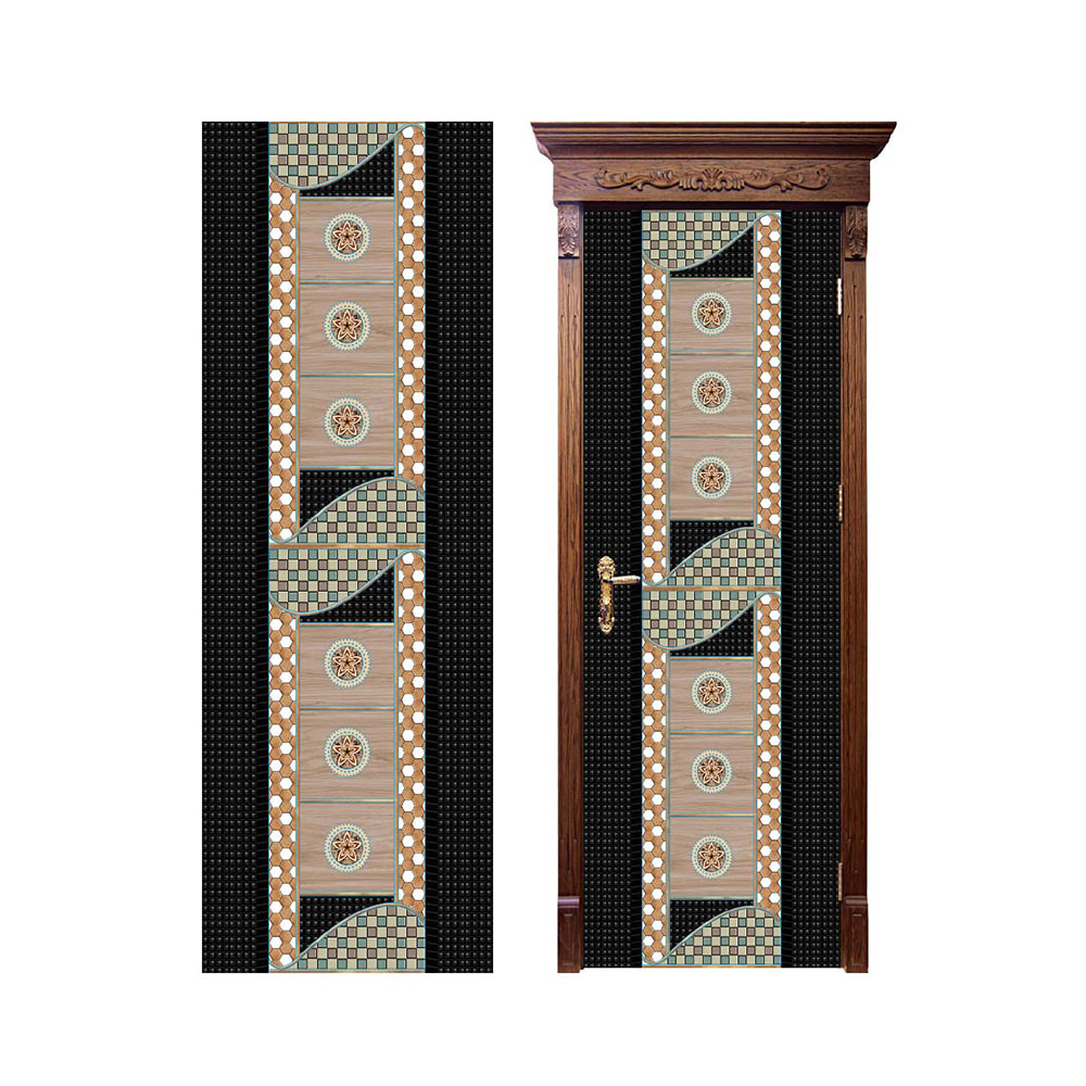 PVC black sticker vinyal melamine plastic edge protective heat transfer film door film 2106-4080
