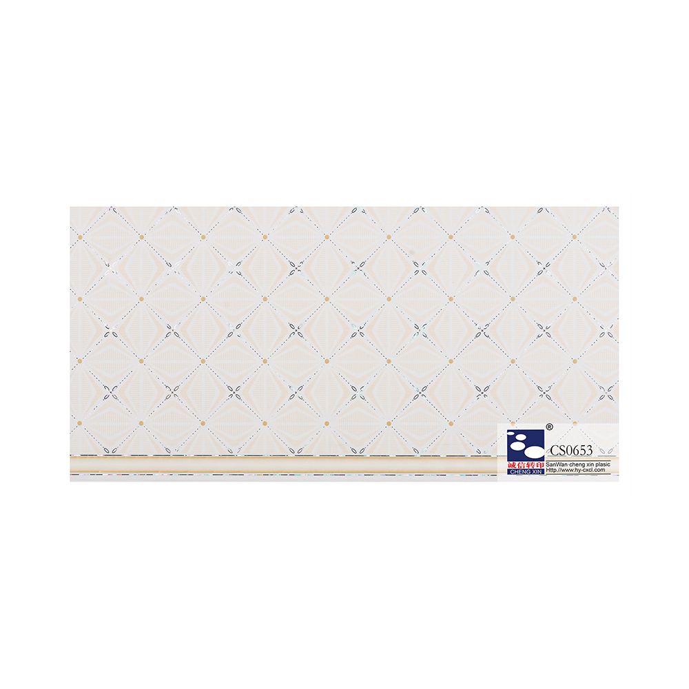 Cheap price PVC wall panel decoration beautiful flowers designs hot stamping foils CS0653