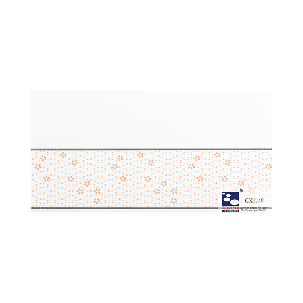 China 21cm Hot Stamping Foils with Printed Flowers For Pvc Ceiling Panel Decoration CX1149