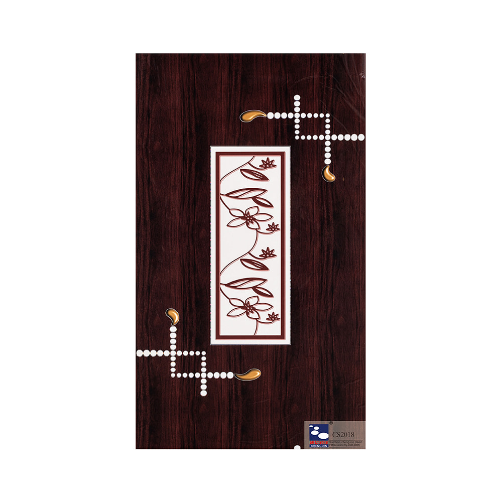 Stylish and beautiful 685mm width not self-adhesive modern style door film CS2018