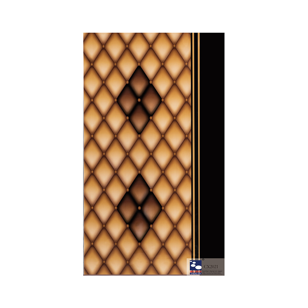 Stylish and beautiful 685mm width not self-adhesive modern style door film CX2021