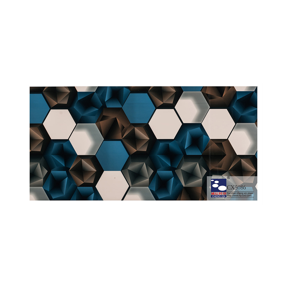 Decorative Printed Flowers New Wooden Designs Hot Stamping Foil for PVC Ceiling CS5086