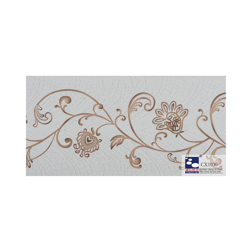 Fashion Wooden Design Hot Stamping Foil PVC Lamination Film for Plastic Panel CX1030