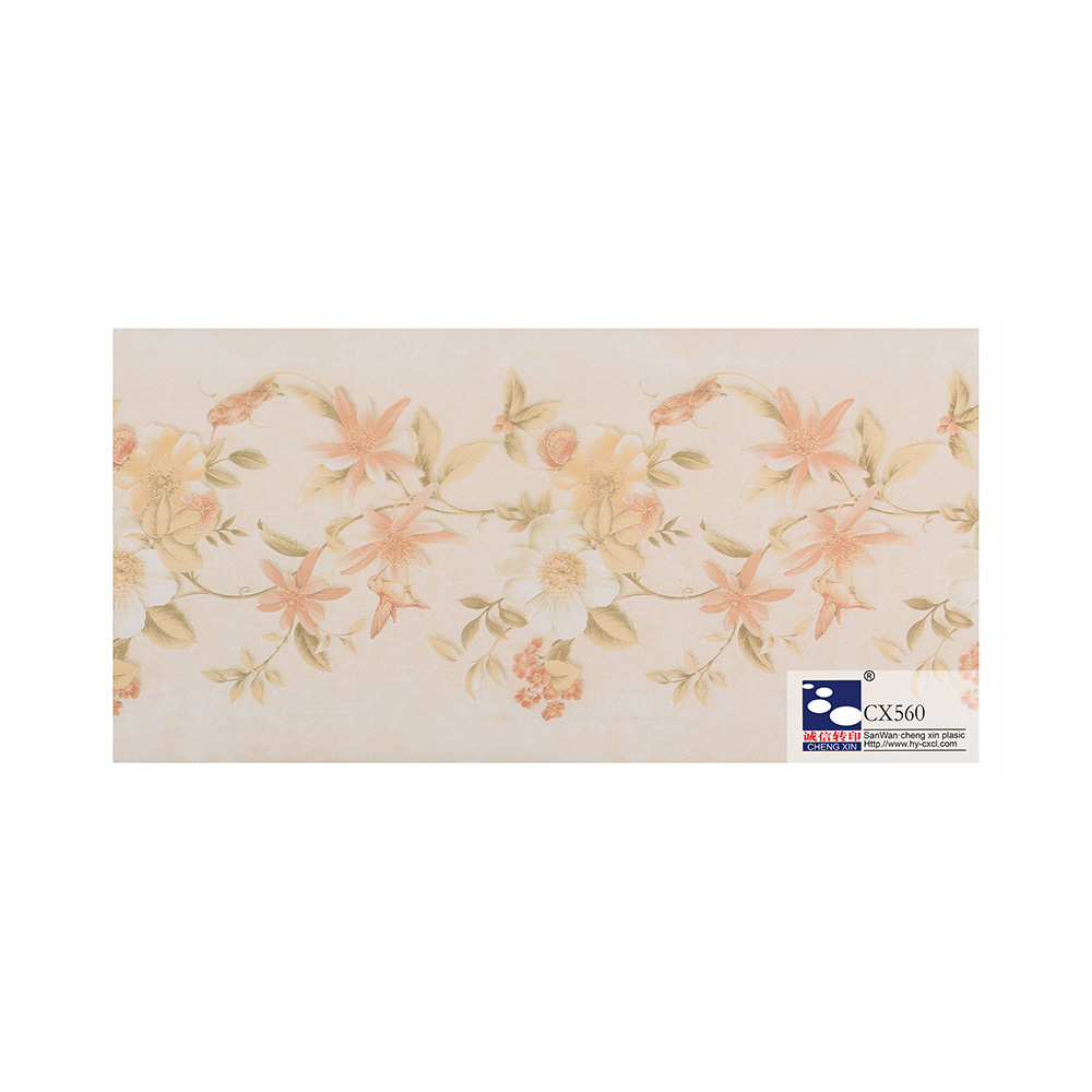 Waterproof Beautiful Printed Flowers 260mm Hot Stamping Foil Rolls For Pvc Panel CX560