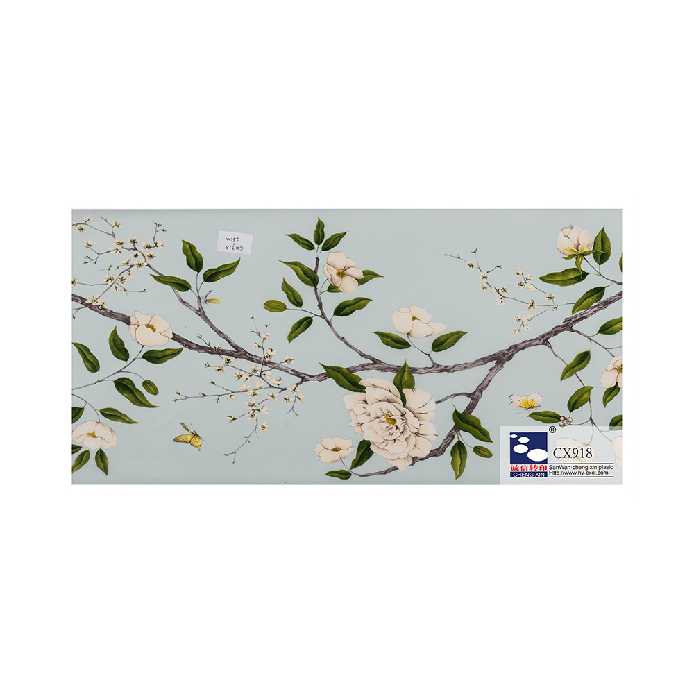 Wholesale 2021 new design pvc color printing ceiling bronzing foil composite pvc film CX918