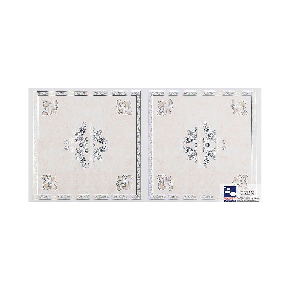 China Manufacture Wholesale Wall Design Low Price Pvc film Ceiling Panel CS0351