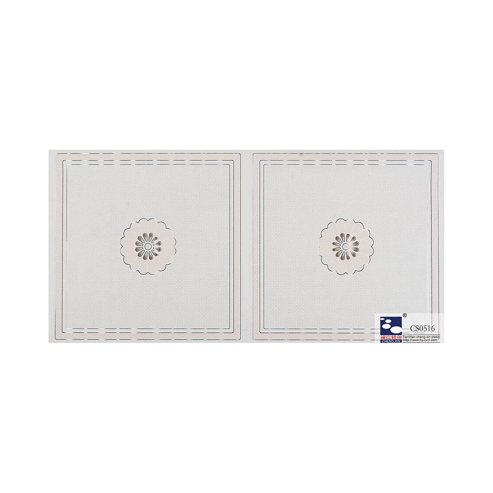 Modern Popular Hot Stamping Foil Printing Flower Design For Pvc Panel Board CS0516