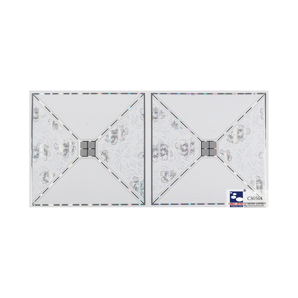 Different Colors Hot Stamping Foil Printing Flower Design For Pvc Panel Board CS0564