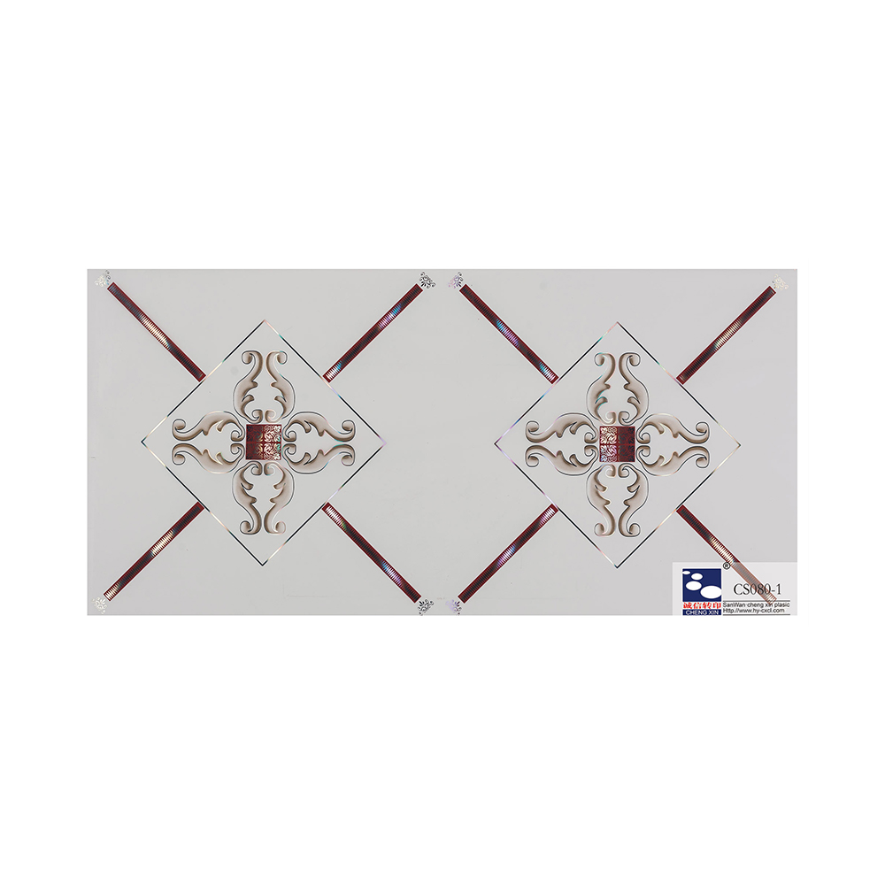 PET 3D hot stamping foil wallpaper vyny pvc marble film for wall panel pvc ceiling CS080-1