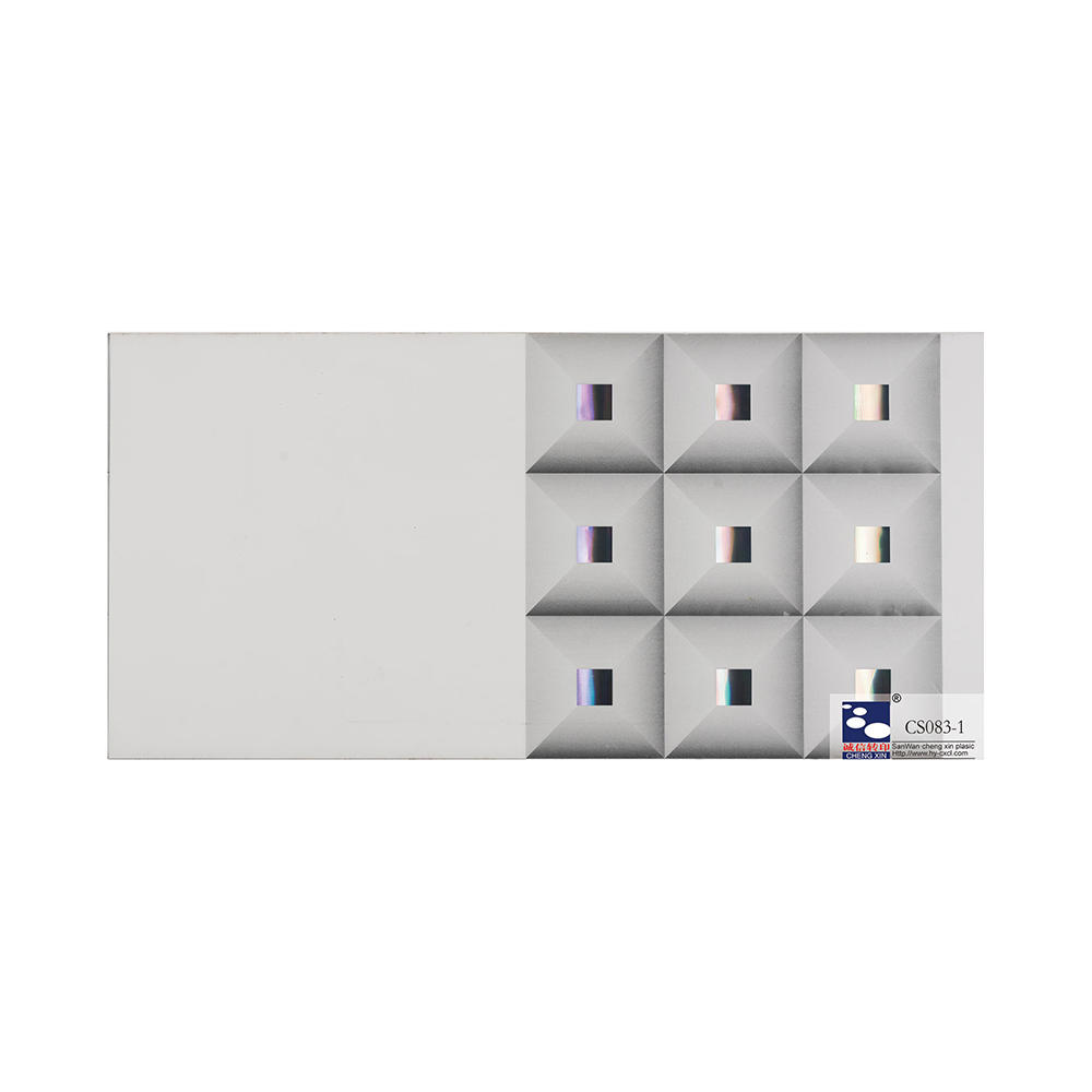 Home decor waterproof pvc films foils for ceiling decorative 3d panel pvc wall CS083-1