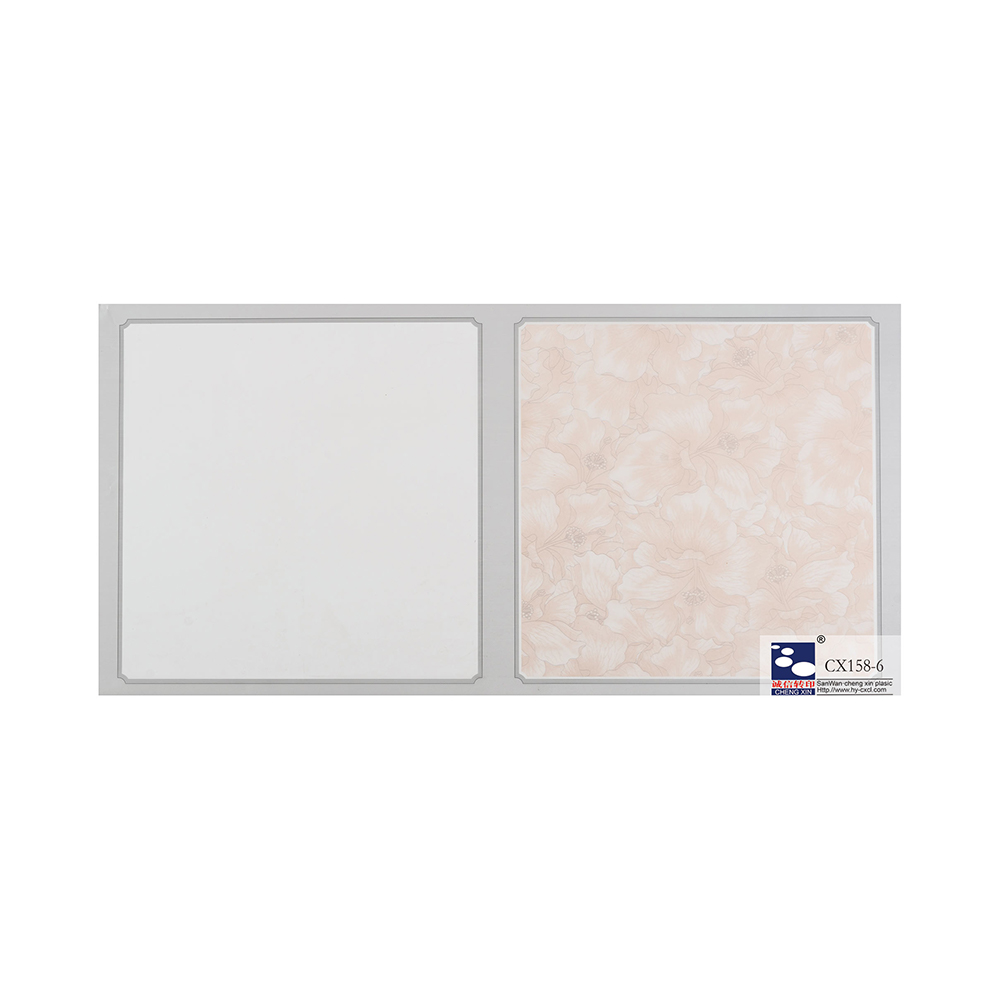 300MM Plastic Wall Panel Clip hot stamping foil pvc ceiling CX158