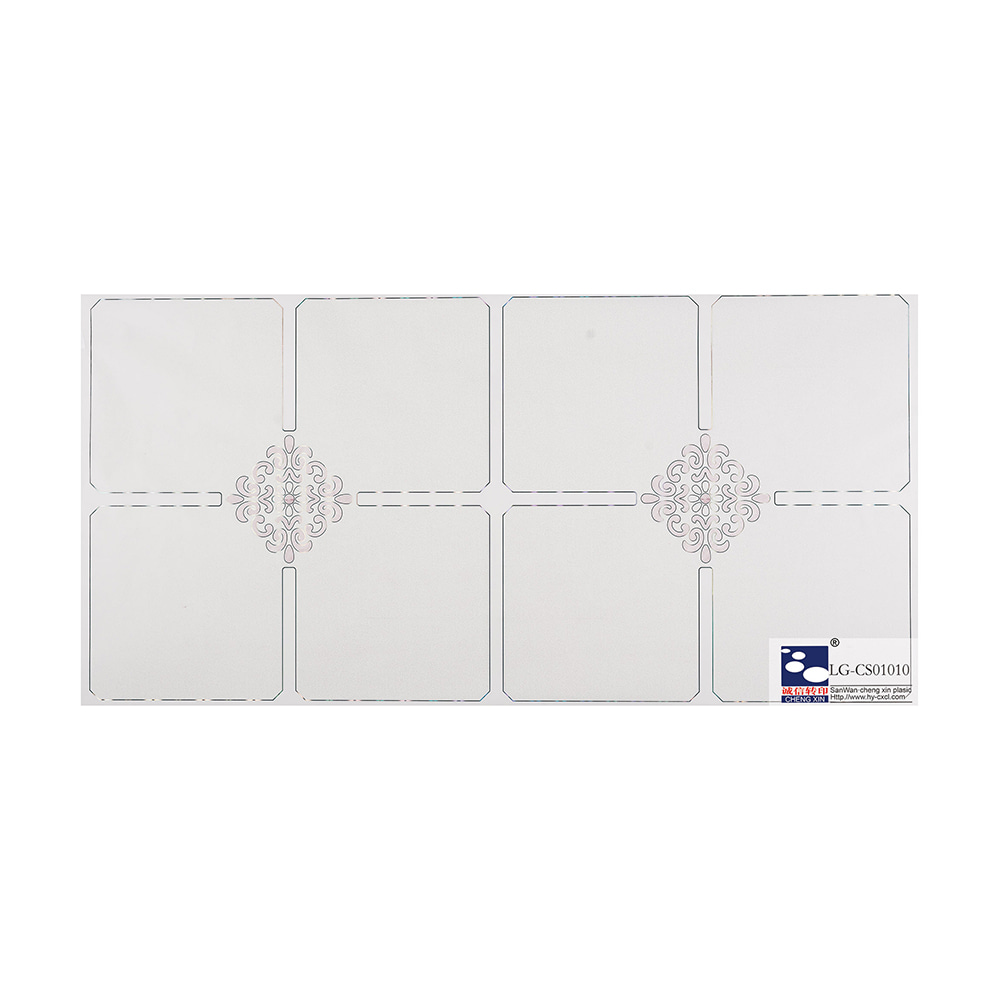 Waterproof PVC embossed new design composites ceiling wall panel film for interior decoration LG-CS01010