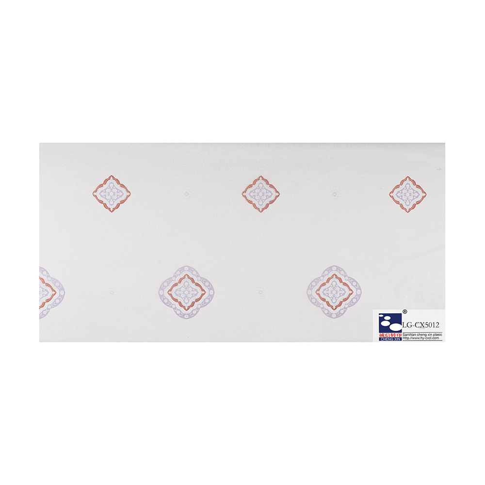 Printed Flowers Waterproof Clear Plastic Films Rolls Hot Stamping Foil For Panel LG-CX5012