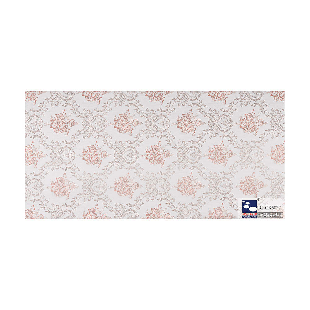 Well Packaged Wooden Design Hot Stamping Foil PVC Lamination Film for Panel LG-CX5022