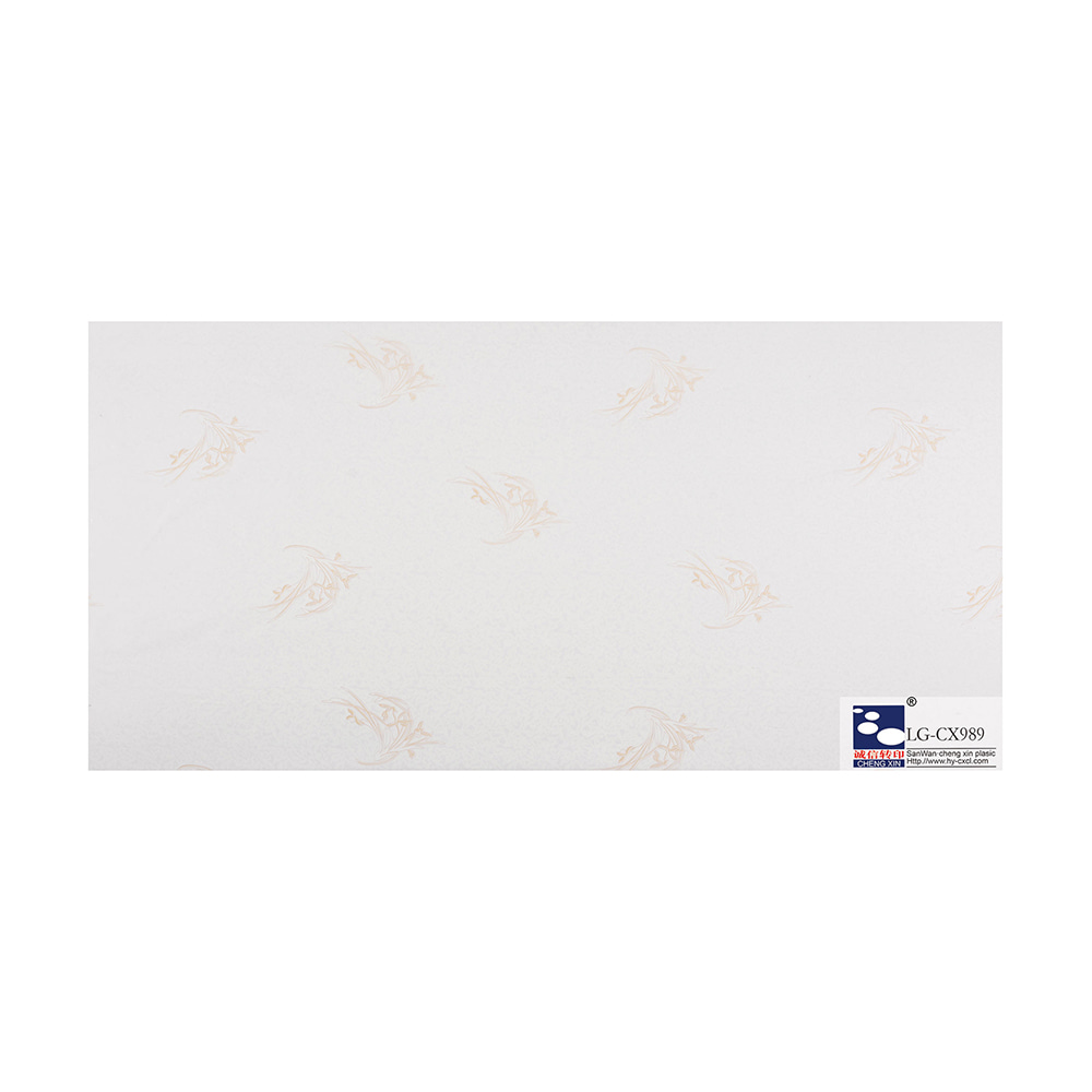 Glossy PVC wall& ceiling panels with groove ,ceiling tiles standard size LG-CX989