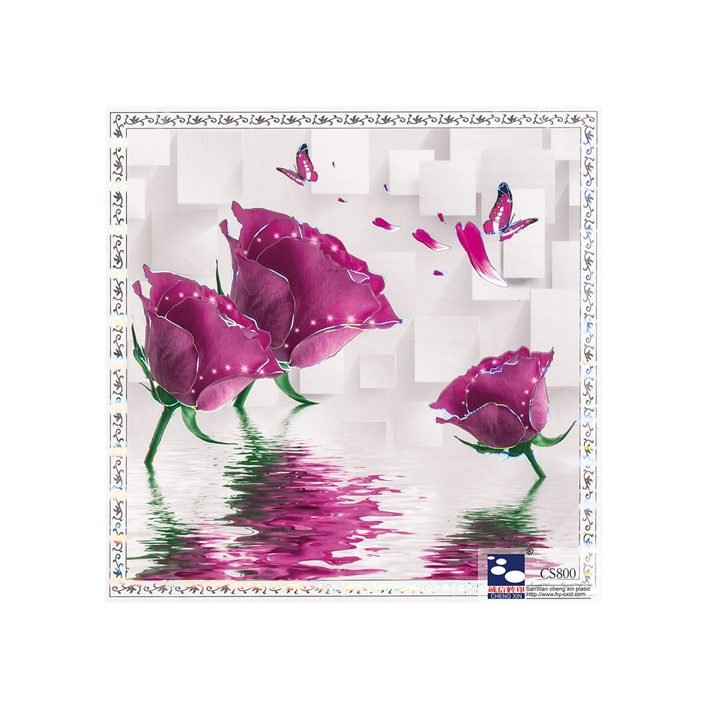 Factory Directly Different Printing Flowers Hot Stamping Foil For Pvc Plastic Panel CS800