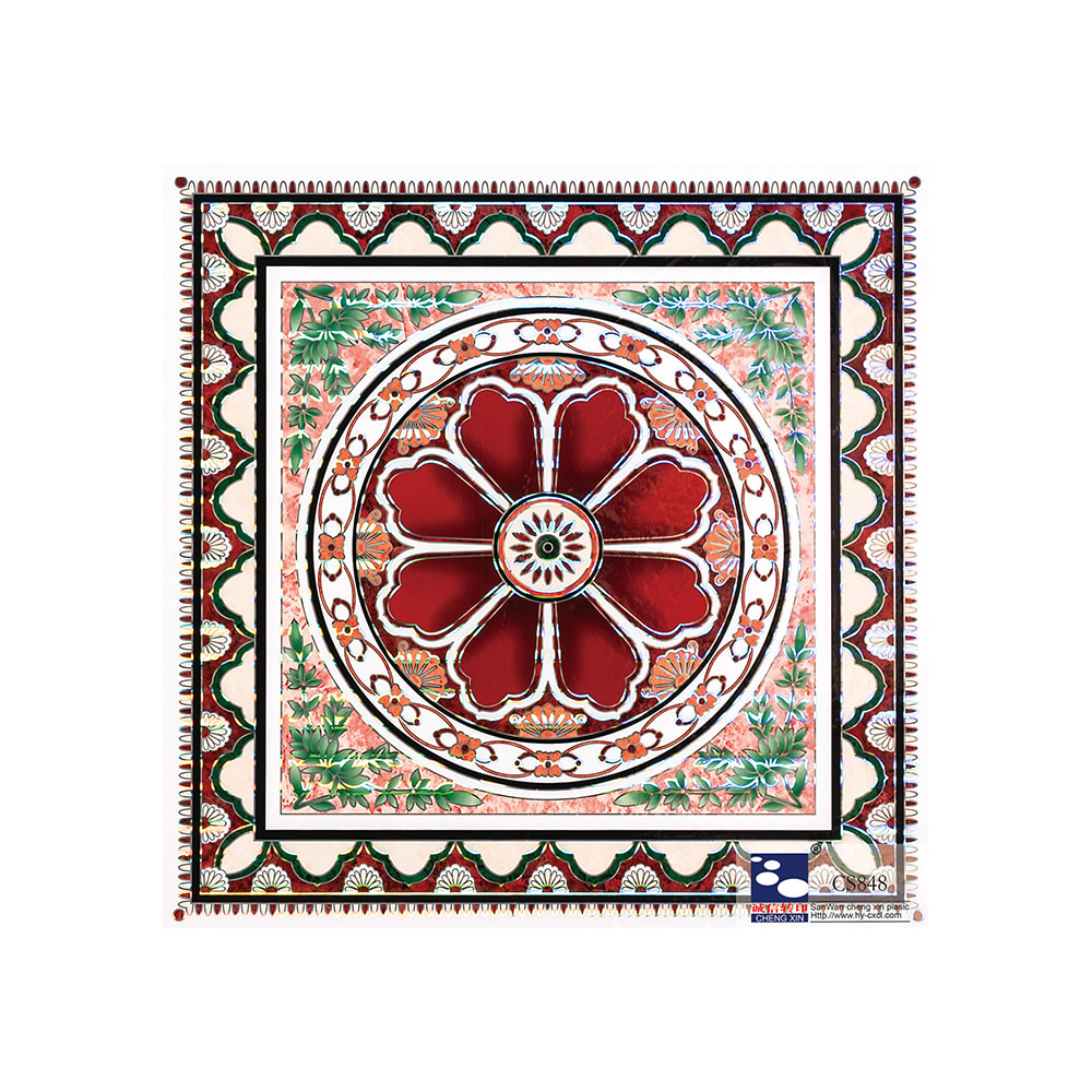 Printing flowers stamping foils for PVC panel decoration CS848