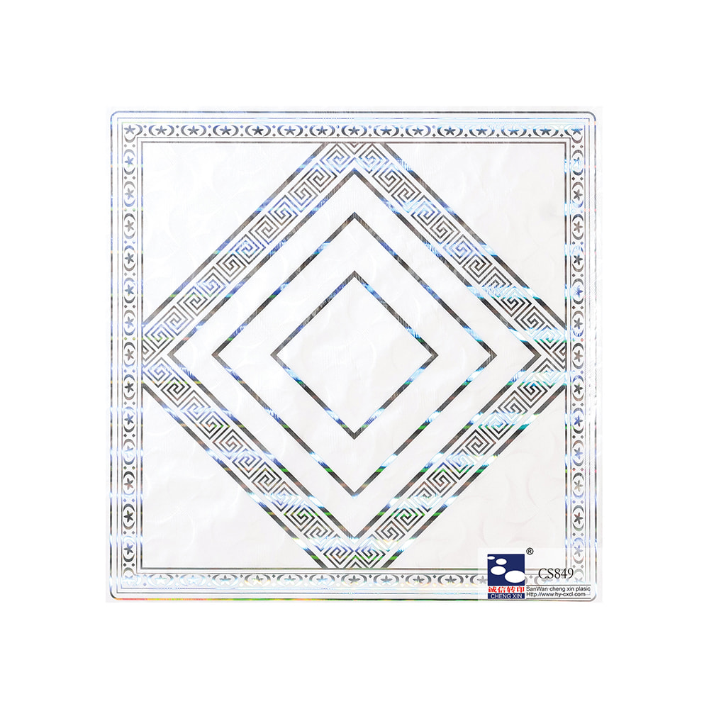 Luxury Reflective Not Self-Adhesive Hot Stamping Foil For Plastic Wall Panel CS849
