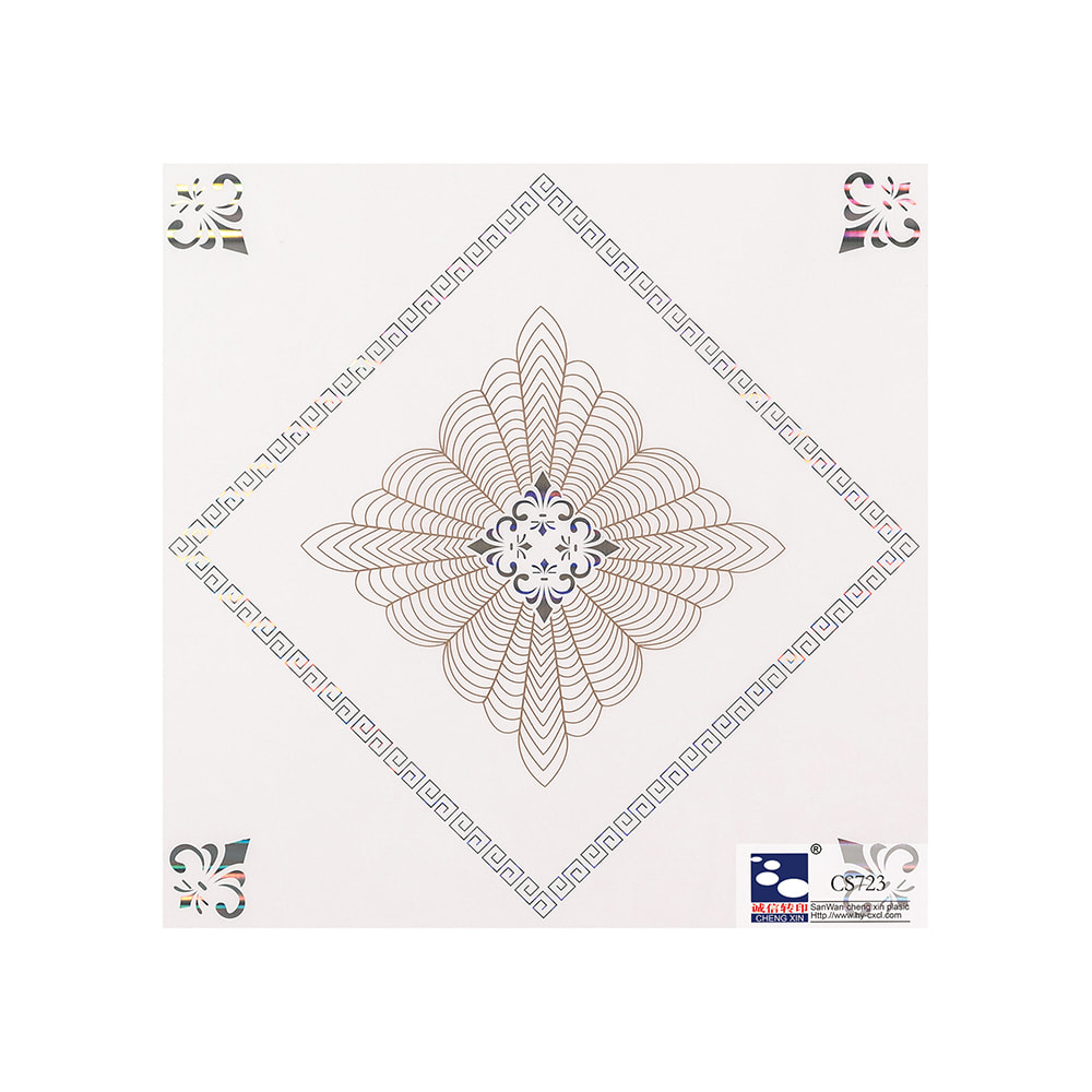 Hot Sale Multi Color Printing Flowers Hot Stamping Foil For Pvc Panel CS723