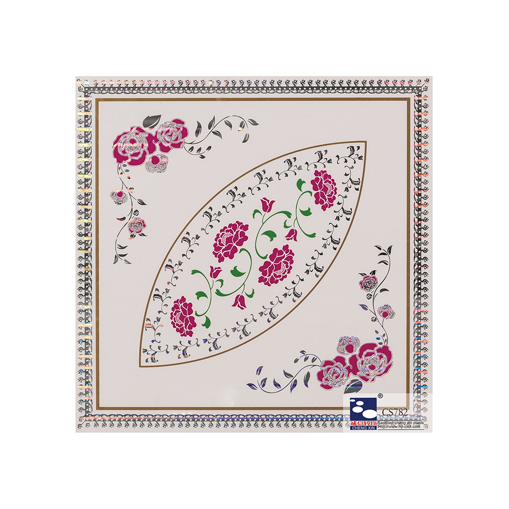 China Popular Design Hot Stamping Foil Scratch Off For Pvc Ceiling Panel CS782