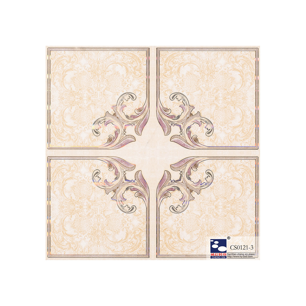 China Factory Supply Hot Foil Stamping For Interior Decorative Pvc Panel CS0121-3